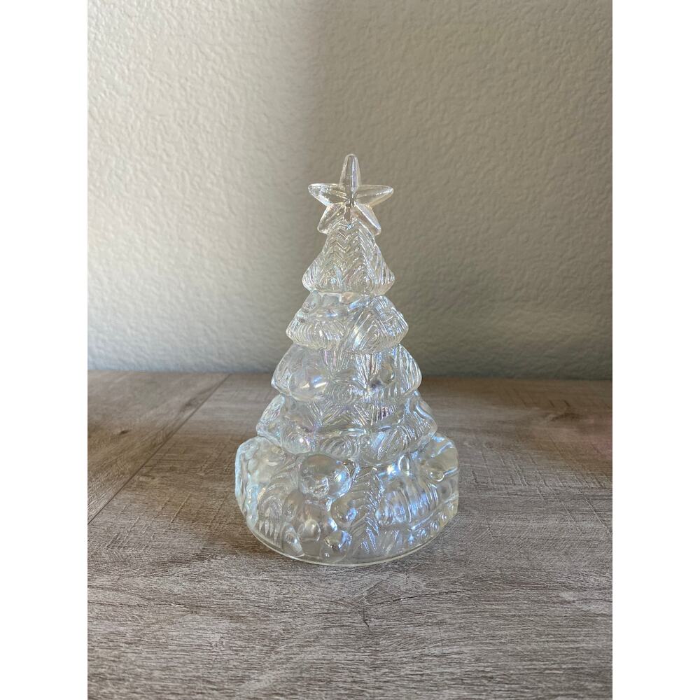 Vintage Iridescent Glass Christmas Tree Presents Christmas Decor